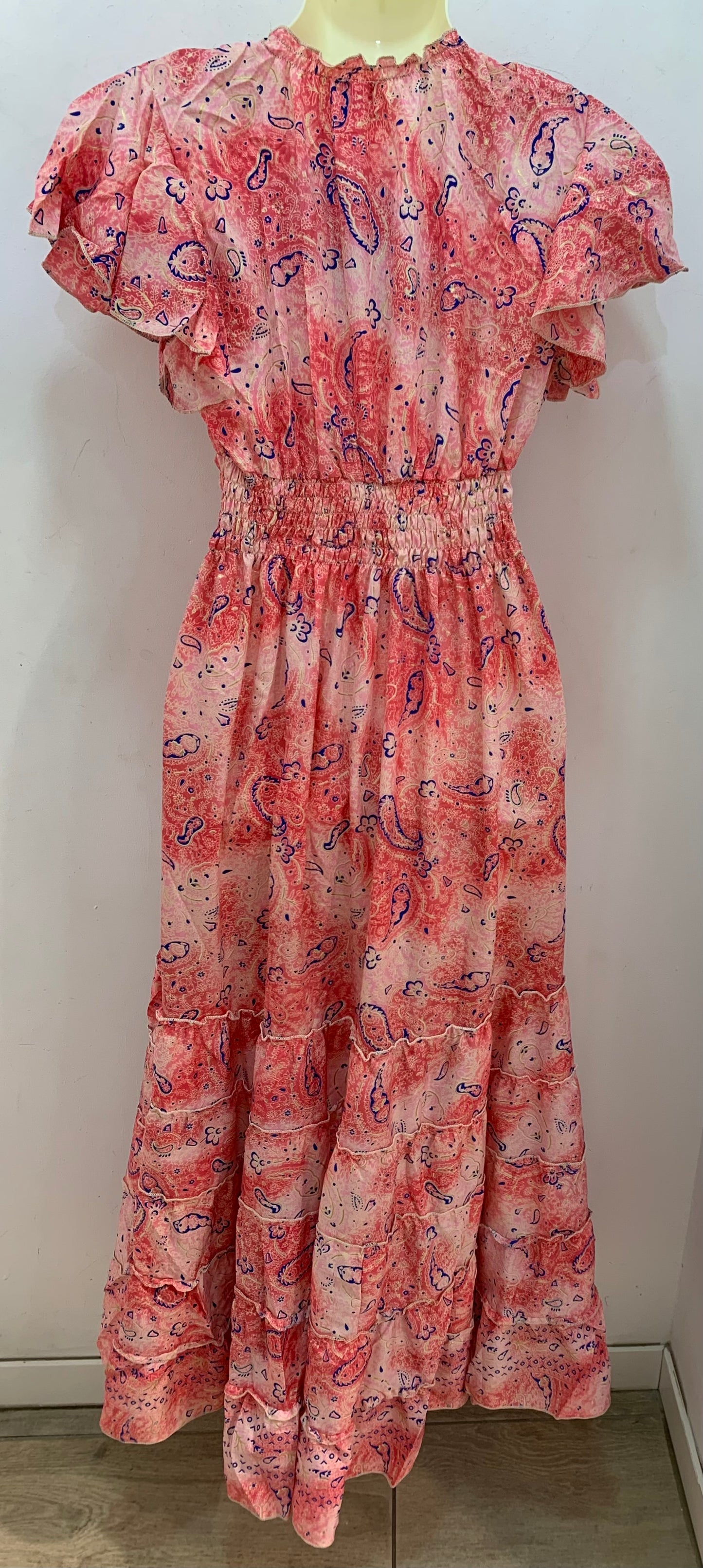 Vestido 1023A Fucsia Rosa Claro