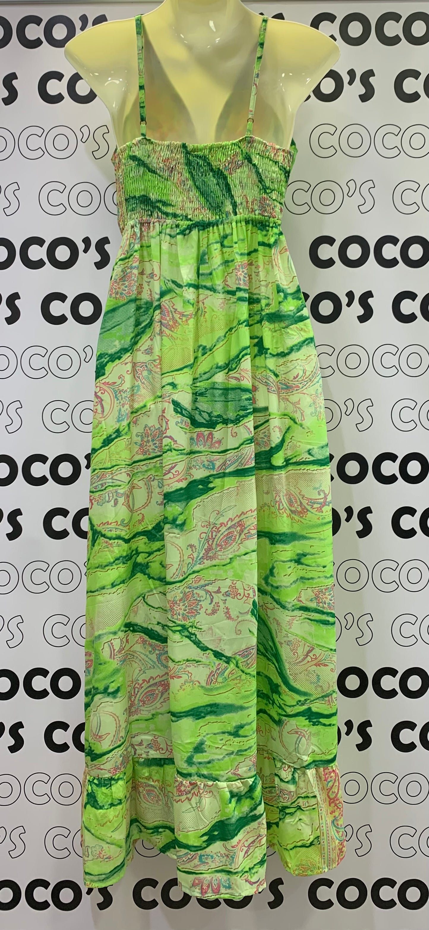 Vestido ZOYA Verde Fluor