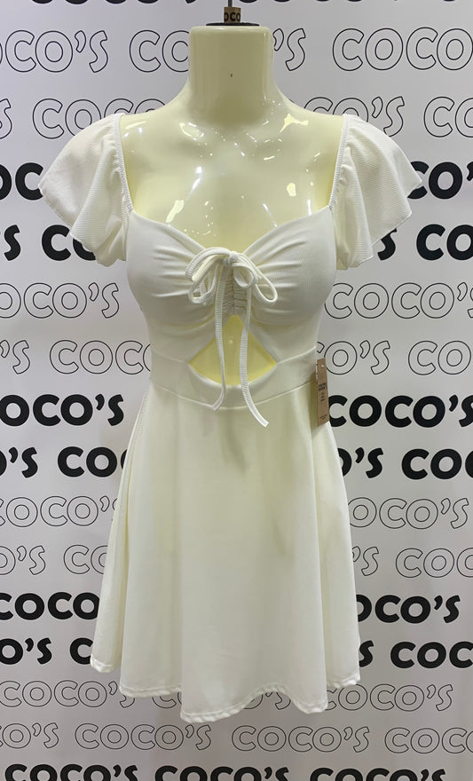 Vestido Blanco Mangas