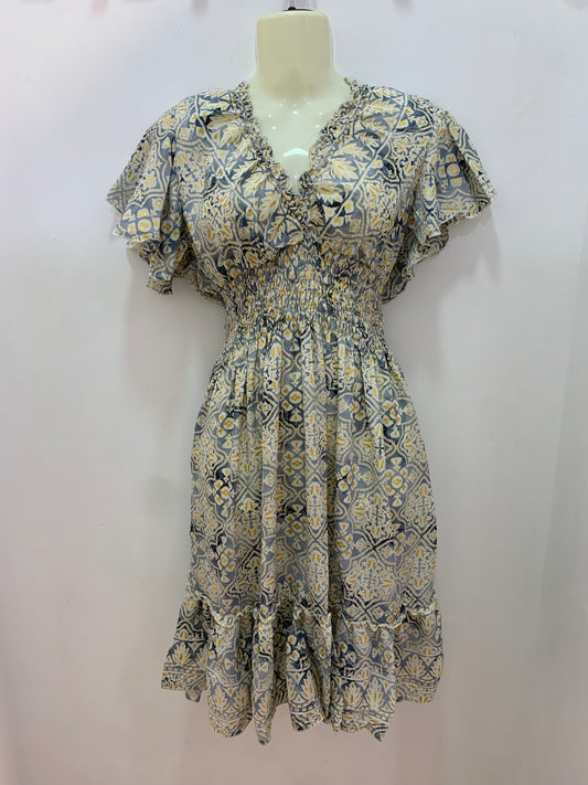 Vestido 1025 Azul Oscuro Azul Verdoso