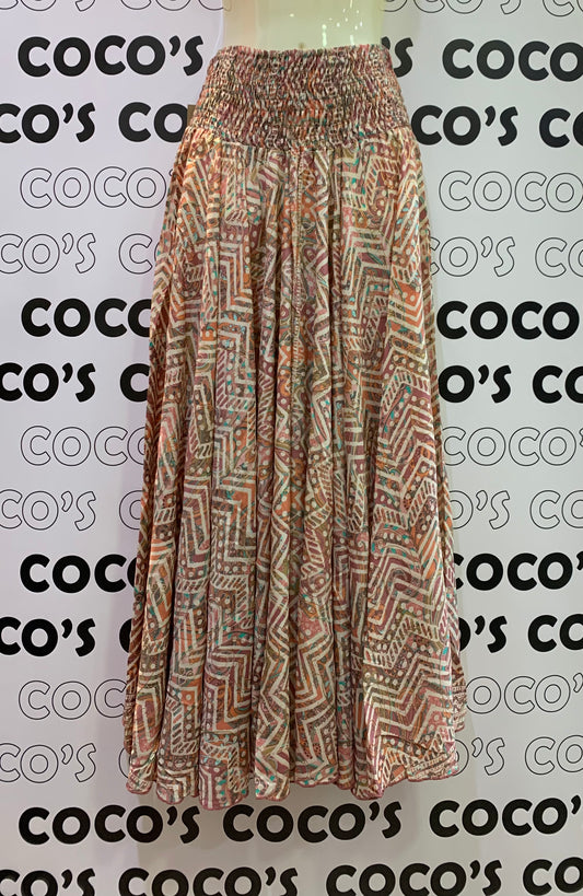 Pantalón Ancho largo coral.