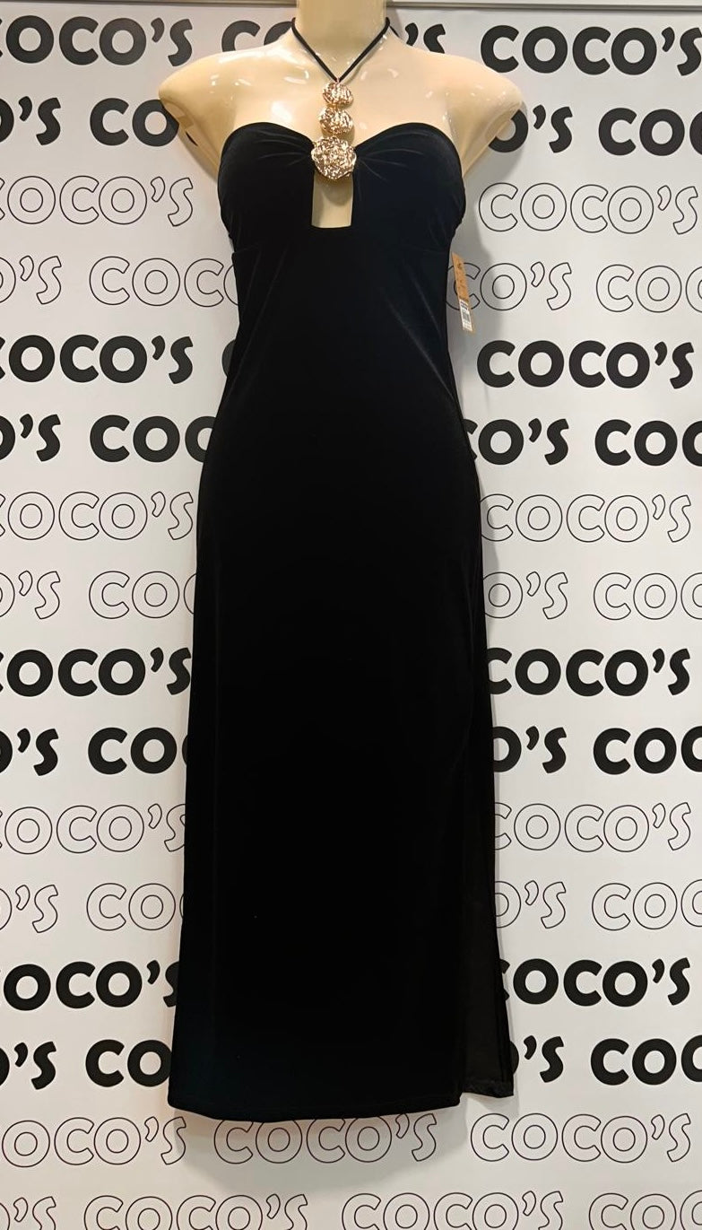 Vestido Palabra Honor Negro