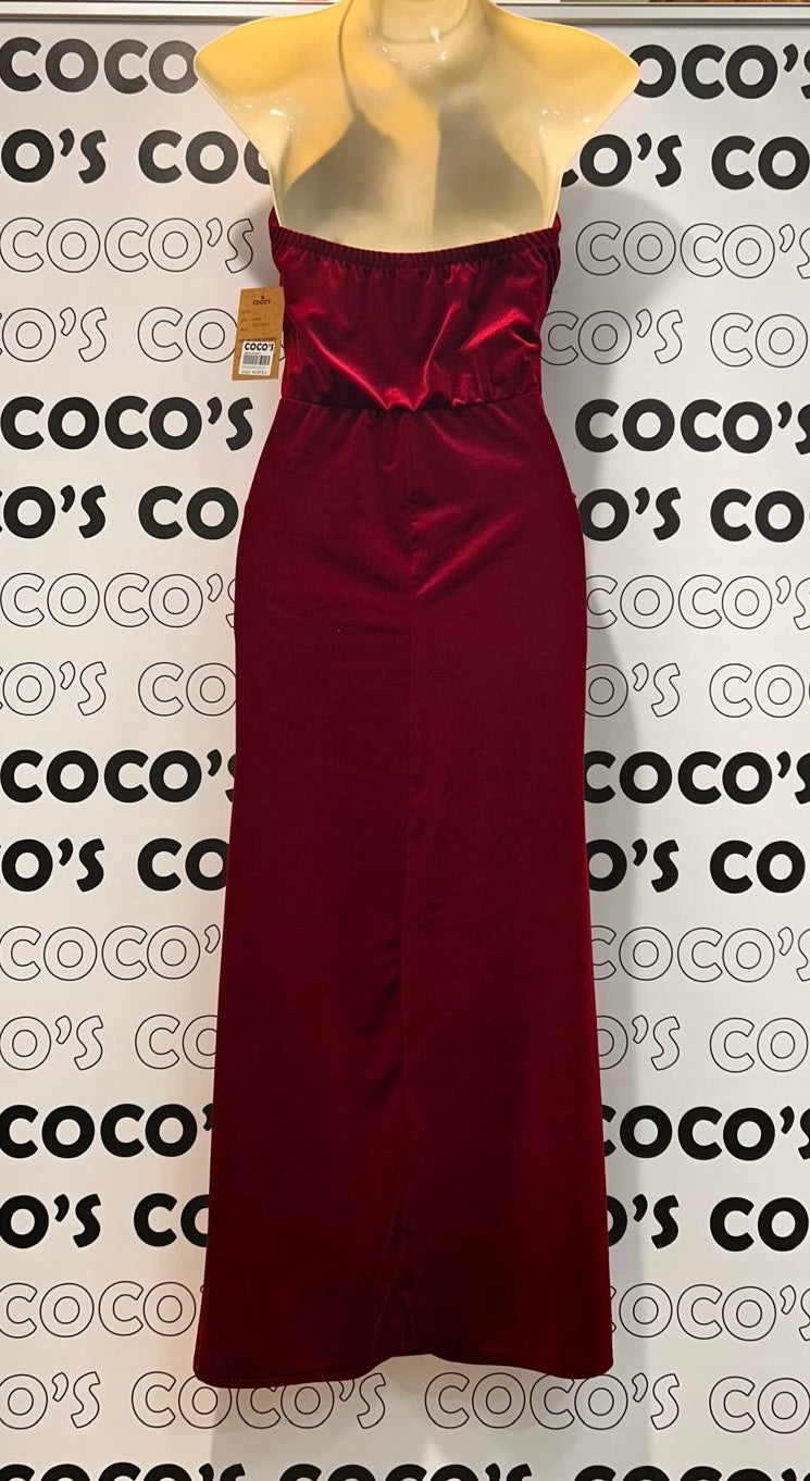 Vestido Collar Fiesta Rojo