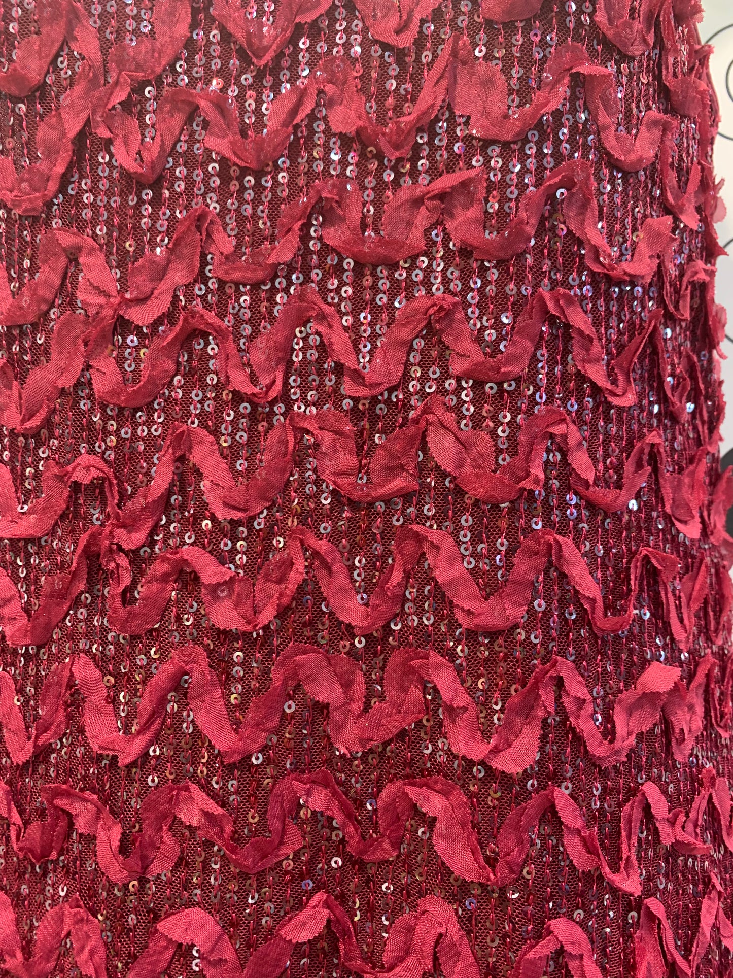 Vestido Fiesta Granate Lentejuelas